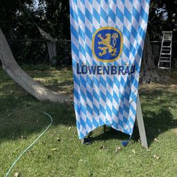 Lowenbrau Oktoberfest Beer Sign Flag