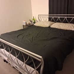 Standard king size bed with foot and headboard 