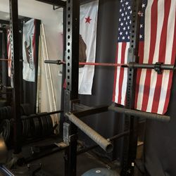 Squat Rack W/ Dip Bars