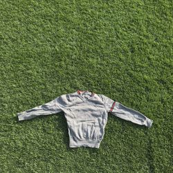 Toddler Grey And Red Gucci Crewneck Sweatshirt 