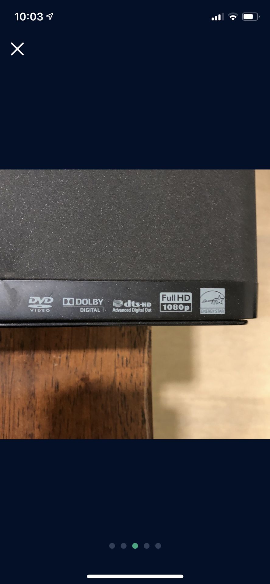 Blu-ray player with DVD collection