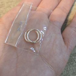 Tiny Silver Hoop Earrings