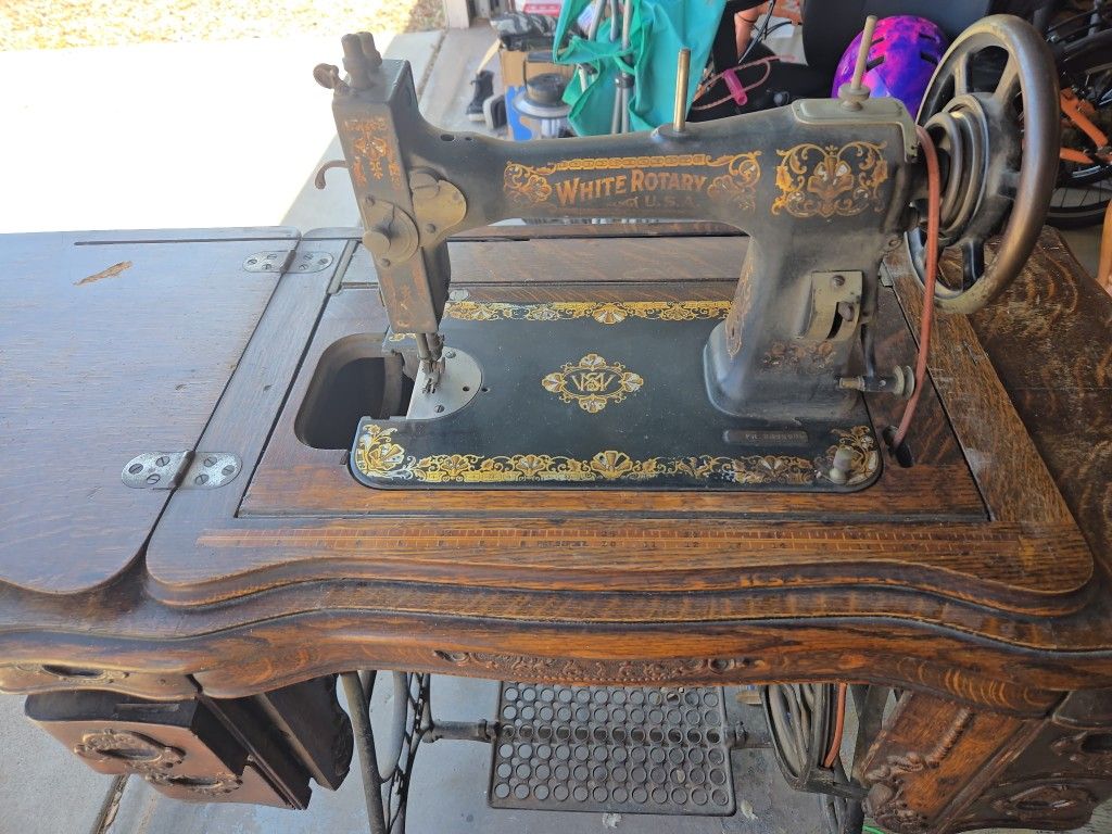 Old Treadle Sewing Machine