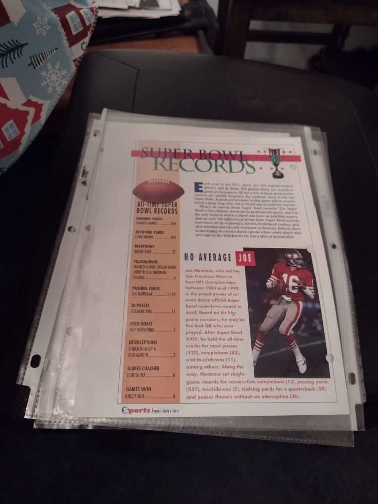 Sports All-star. Photo Sheets Qty 5 Mantle Maris, Yogi, 2 Montana,  Shaq, Jordan.  Cash Porch Pickup Redmond