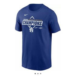 Nike Men's Los Angeles Dodgers 2025 World Series Champions Logo T-Shirt