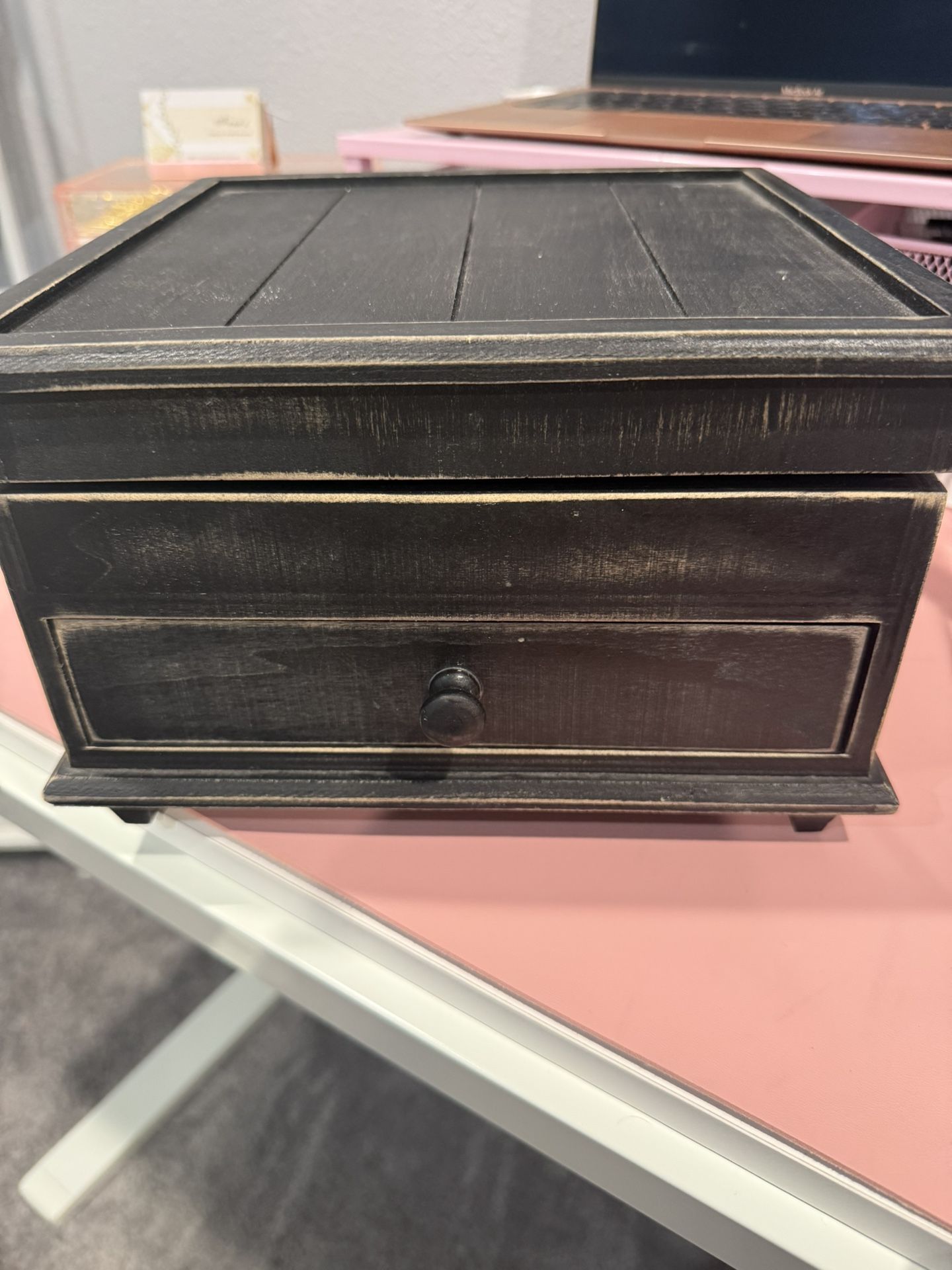 Black Wood Jewelry Box