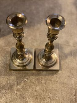 Vintage Elegant Baldwin Brass Candlesticks