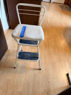 Vintage Cosco Metal Step Stool Chair – $25