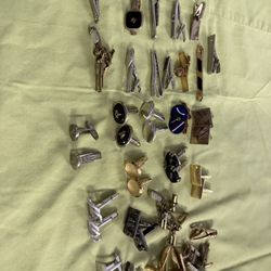 Vintage Cufflinks And Tie Clips 