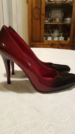 Red Aldo 3 inch heels