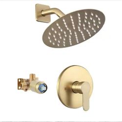 AKLFGN
Single Handle 1-Spray Shower Faucet 1.75 GPM in Brushed Gold