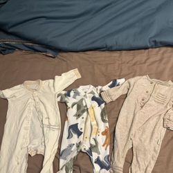 3 baby Jumpsuits, 6-12m