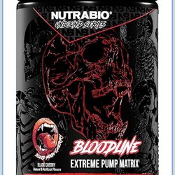 Brand new NutraBio Bloodline-Pump Pre Workout Pump Matrix-L-Citrulline