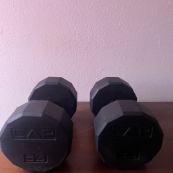 CAP Barbell Coated Hex Dumbbell Weights