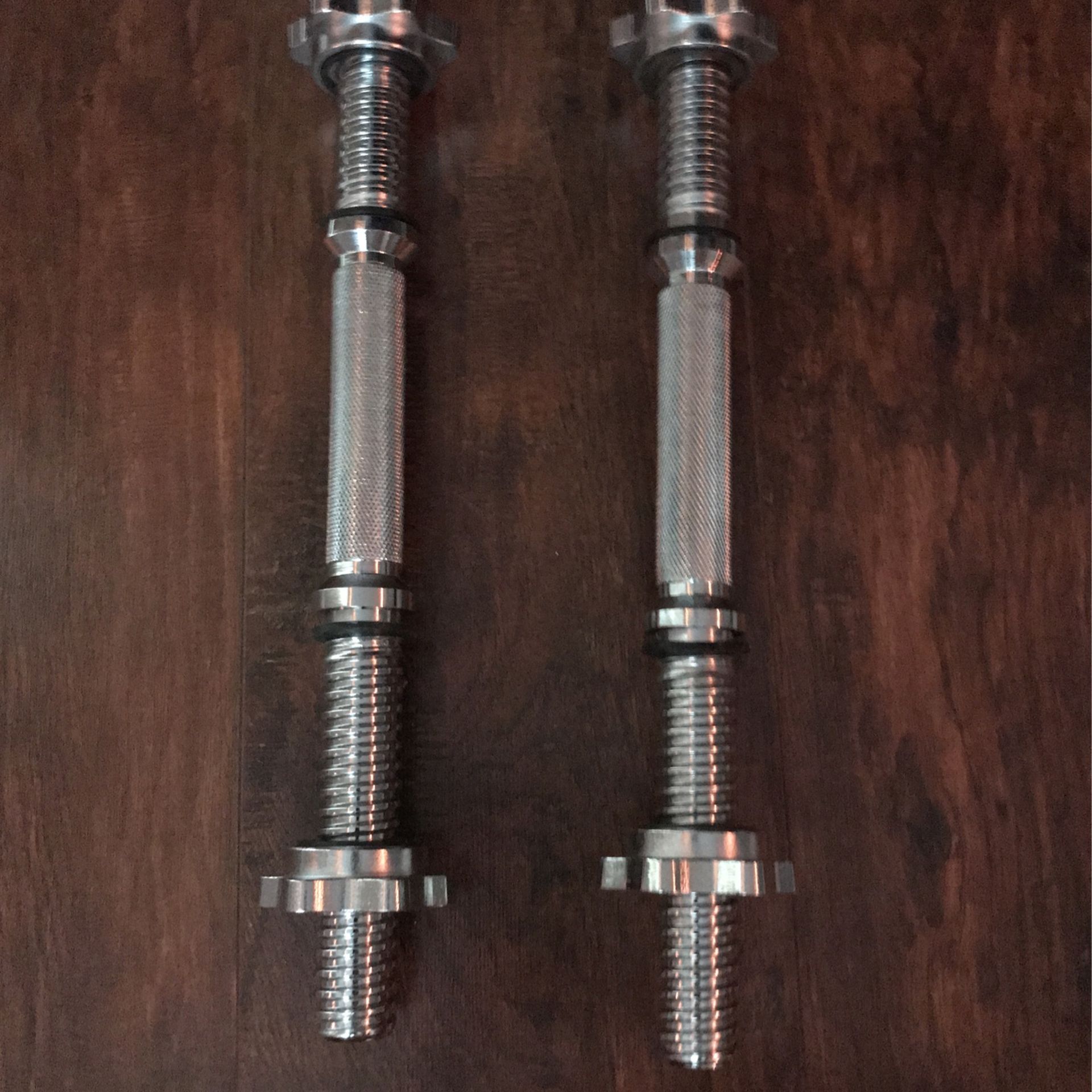 Two 1.5” Metal dumbbell Bar