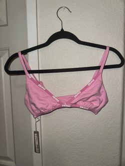 (S) SKIMS COTTON LOGO MINI TRIANGLE BRALETTE
