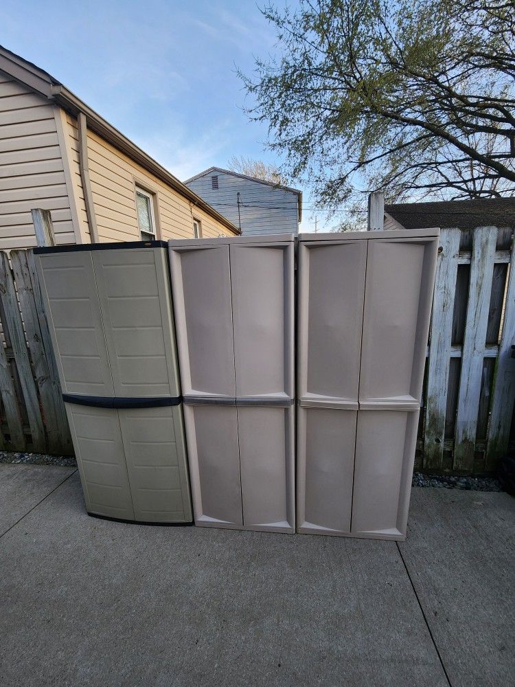 Storage Cabinet Trio