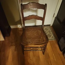 Cane Seat Chair 19th Century