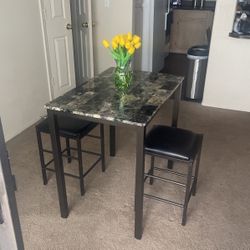 2 Stools & Bistro Table