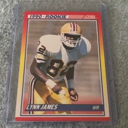 1990 Score Lynn James RC #291 Cincinnati Bengals - Arizona State Sun Devils