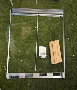 Refrigerator/freezer trim kit stainless steel