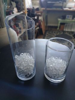 Glass Vases With Clear Filler
