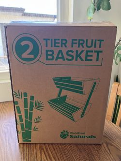 Tier Wooden Fruit Basket