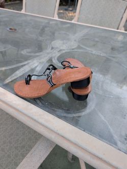Sparkly Kohlapuri Sandal with Crystals