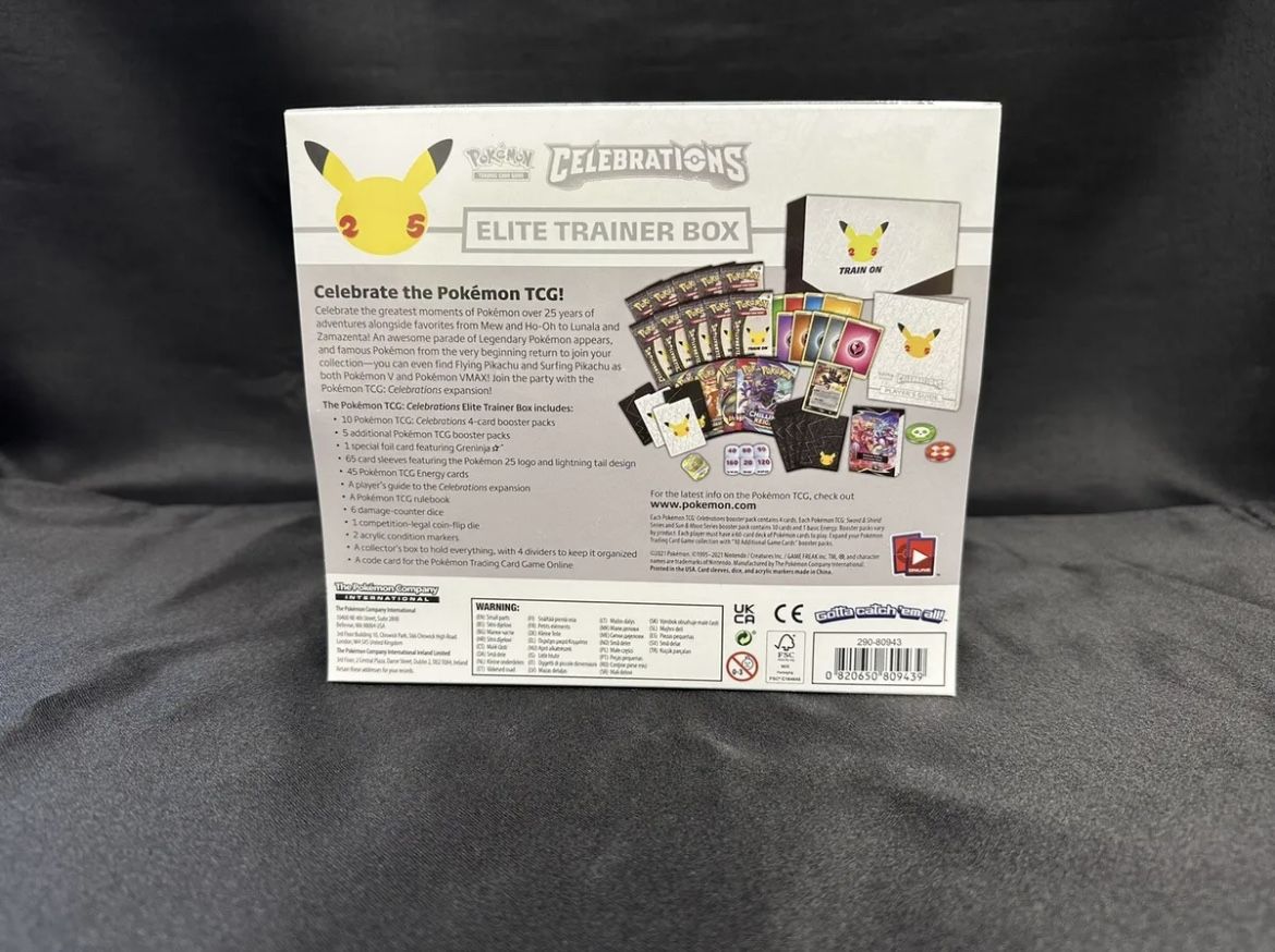 pokemon card game instructions Amazon.com: Pokemon Trading Card Game: Celebrations Elite Trainer Box,  Multicoloured : Toys & Games
