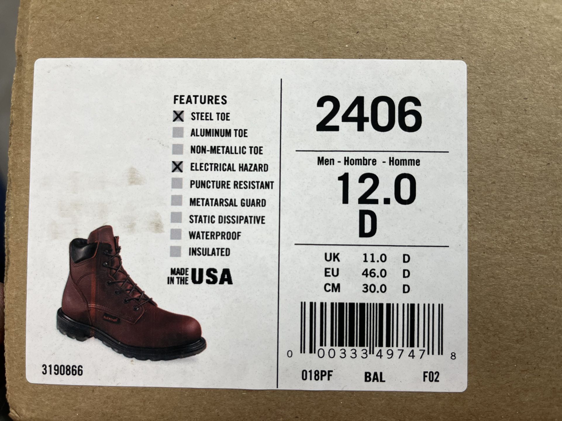 Red Wing Safety Shoes - $150
