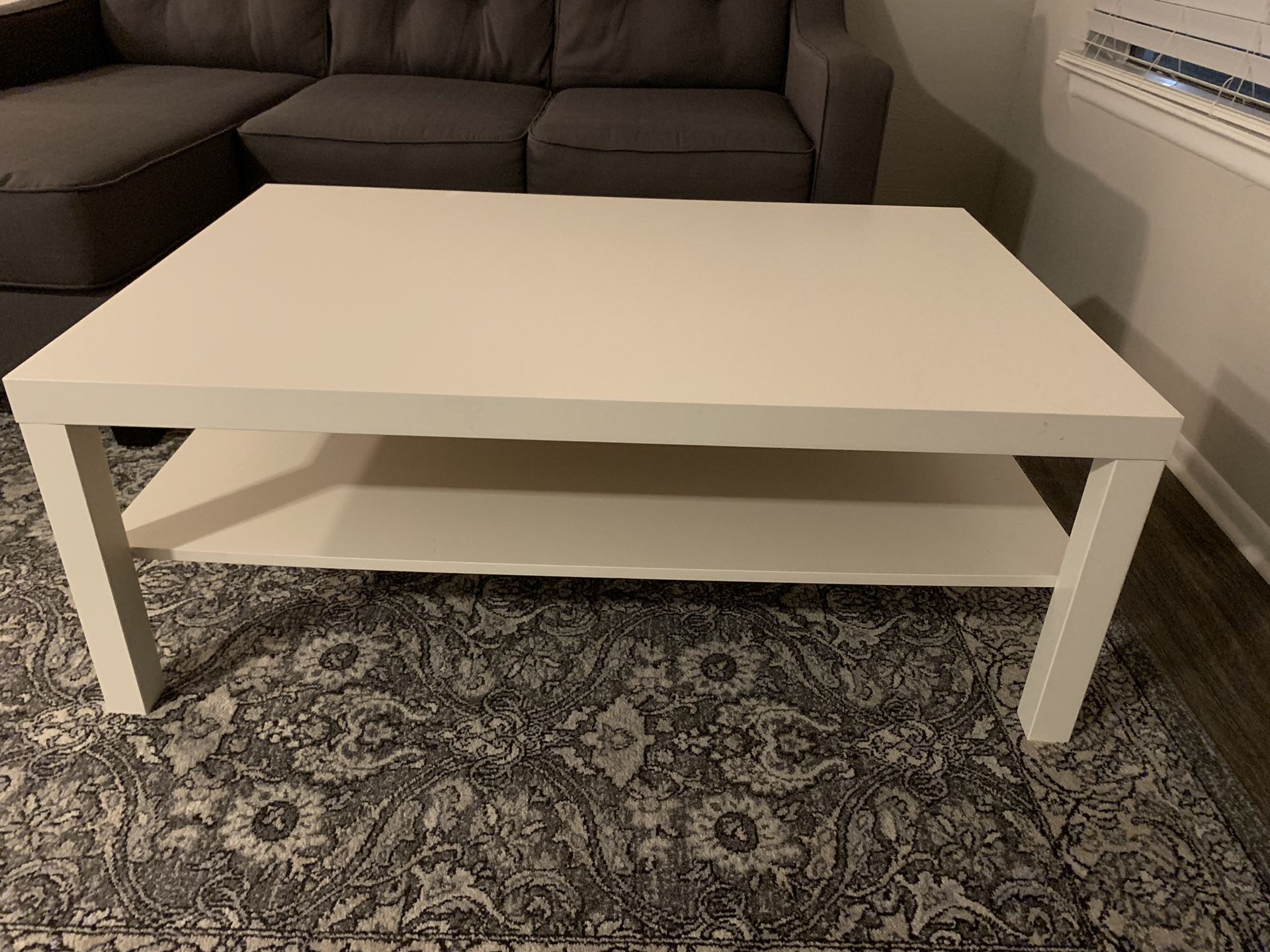 White lack ikea coffee table