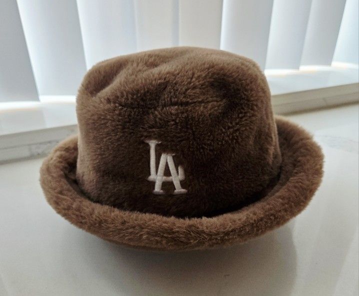 L.A. Faux Fur Furry Bucket Hat - One Size Adjustable 