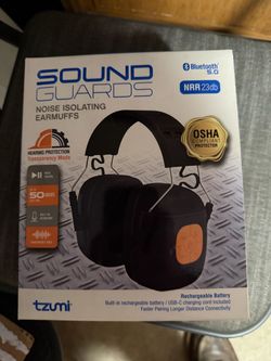 Tzumi Sound Guards Bluetooth Noise Isolating Earmuffs