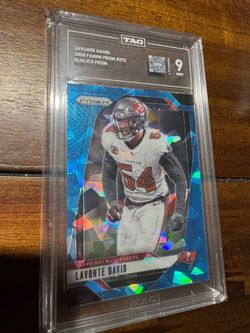 2024 Panini Donruss Lavonte David Blue Ice /99 Tag 9