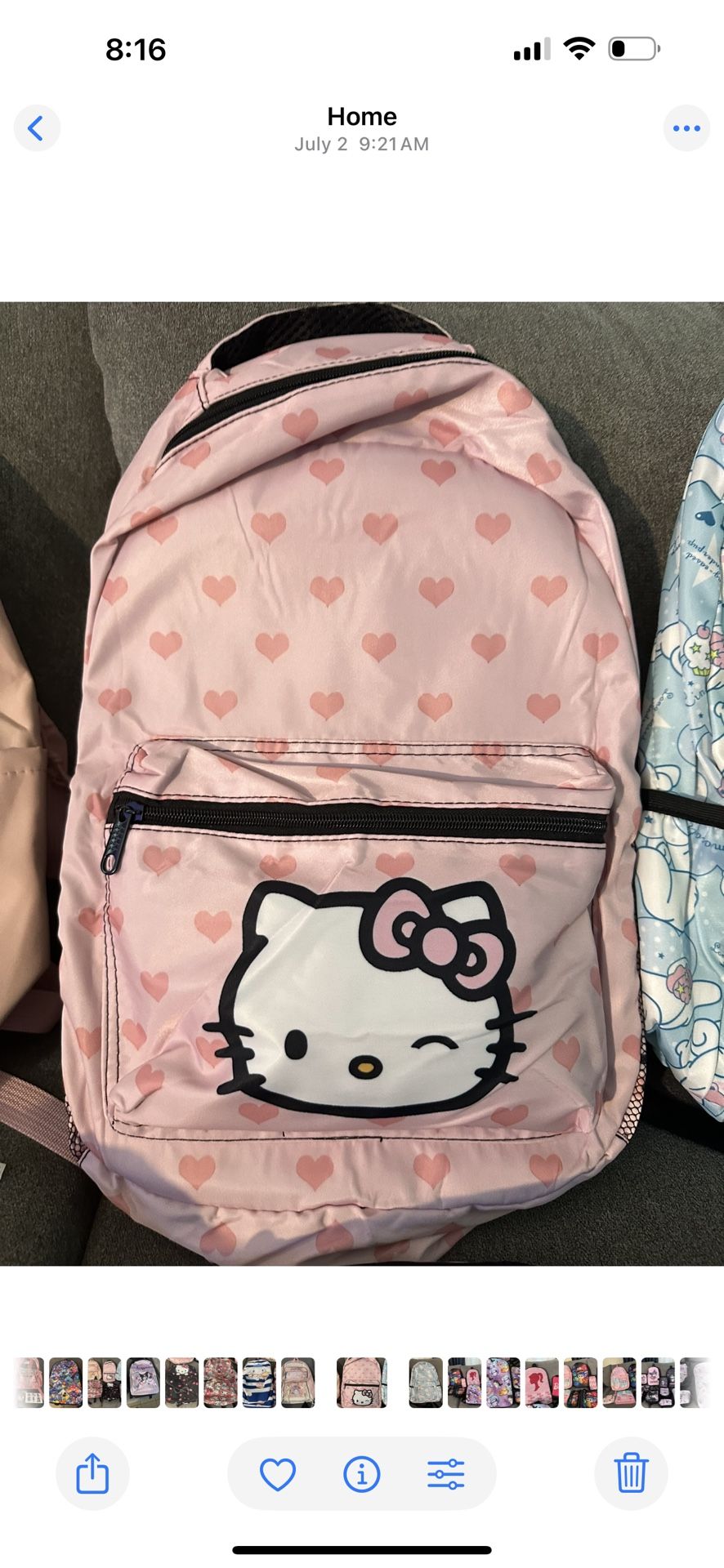 New hello Kitty backpack new
