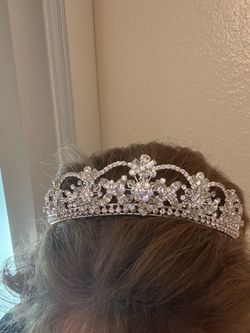 Crystal Tiara for Bride, Quinceañera