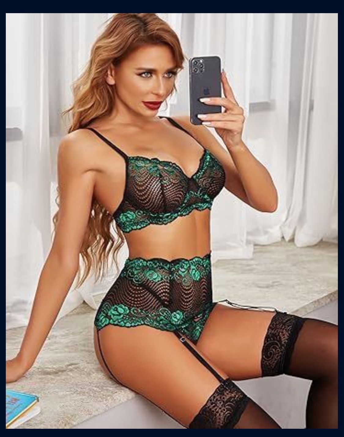 Avidlove Women One Piece Lingerie Lace Bodysuit Deep V Teddy Mini Babydolly