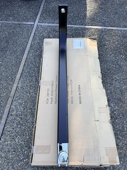 New, never installed Signature Hardware Tilley Outdoor Shower Panel with Hand Shower, black.