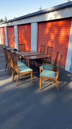Mid-Century Modern Dining Table and Chair Set