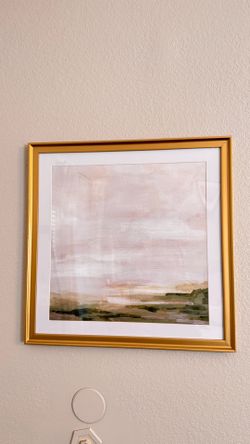 Gold Framed Abstract Art Print