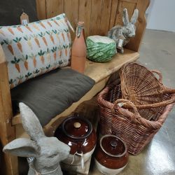 Antique Pine Church Pew