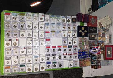 Large Lot of Graded and Ungraded Coins