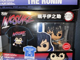 Funko Pop Demon Slayer Inosuke Shirt Bundle GameStop Exclusive