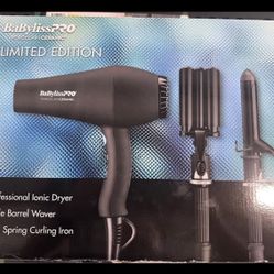 BaBylissPRO Limited Edition 3-Pc Hair Styling Set -  New