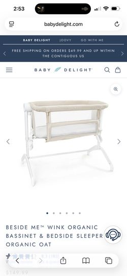 BESIDE ME™ WINK ORGANIC BASSINET & BEDSIDE SLEEPER - ORGANIC OAT
