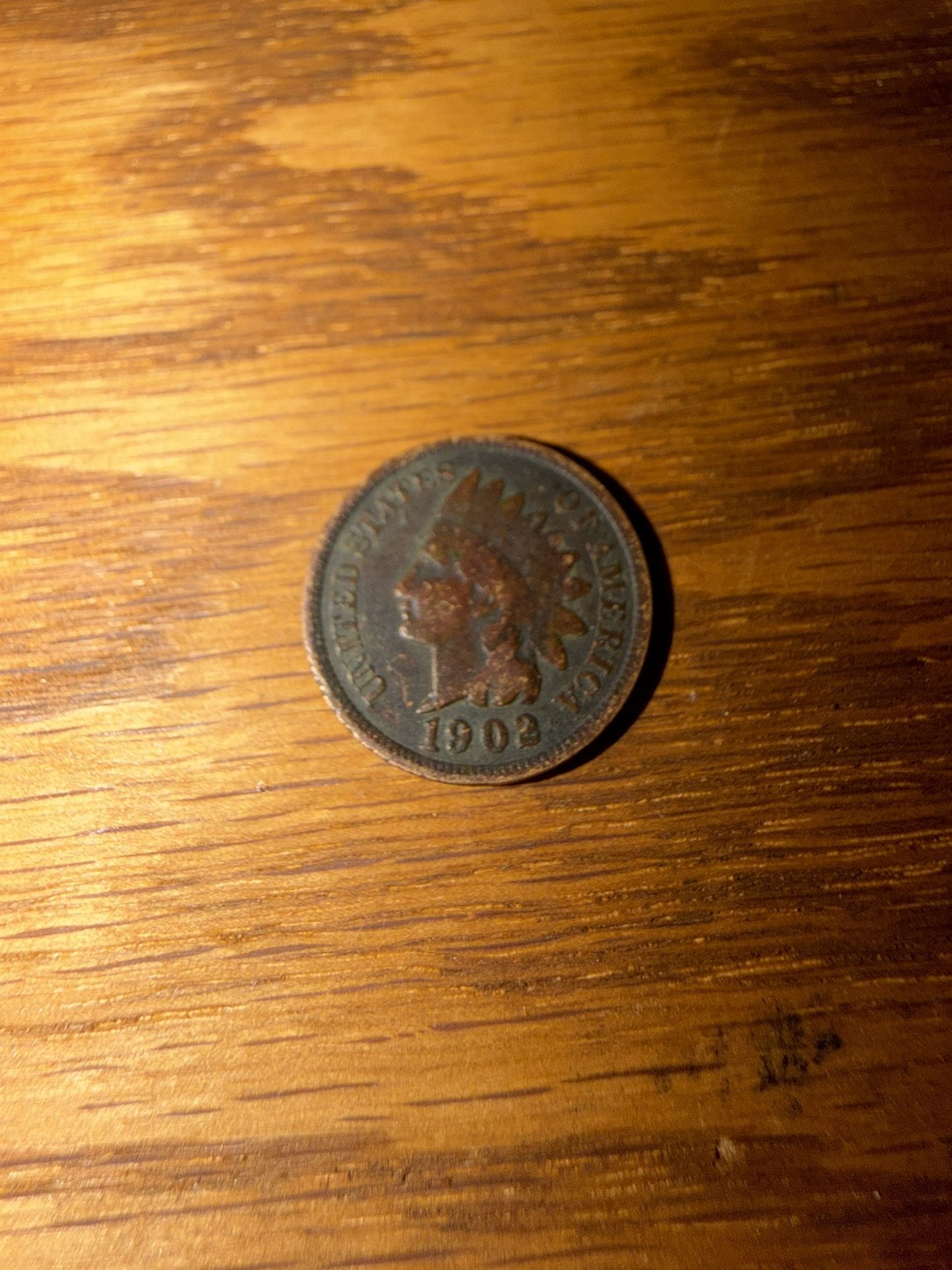 US INDIAN HEAD CENT 1902/USA LINCOLN WHEAT CENT (details in description)