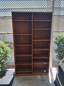 Solid oak book case