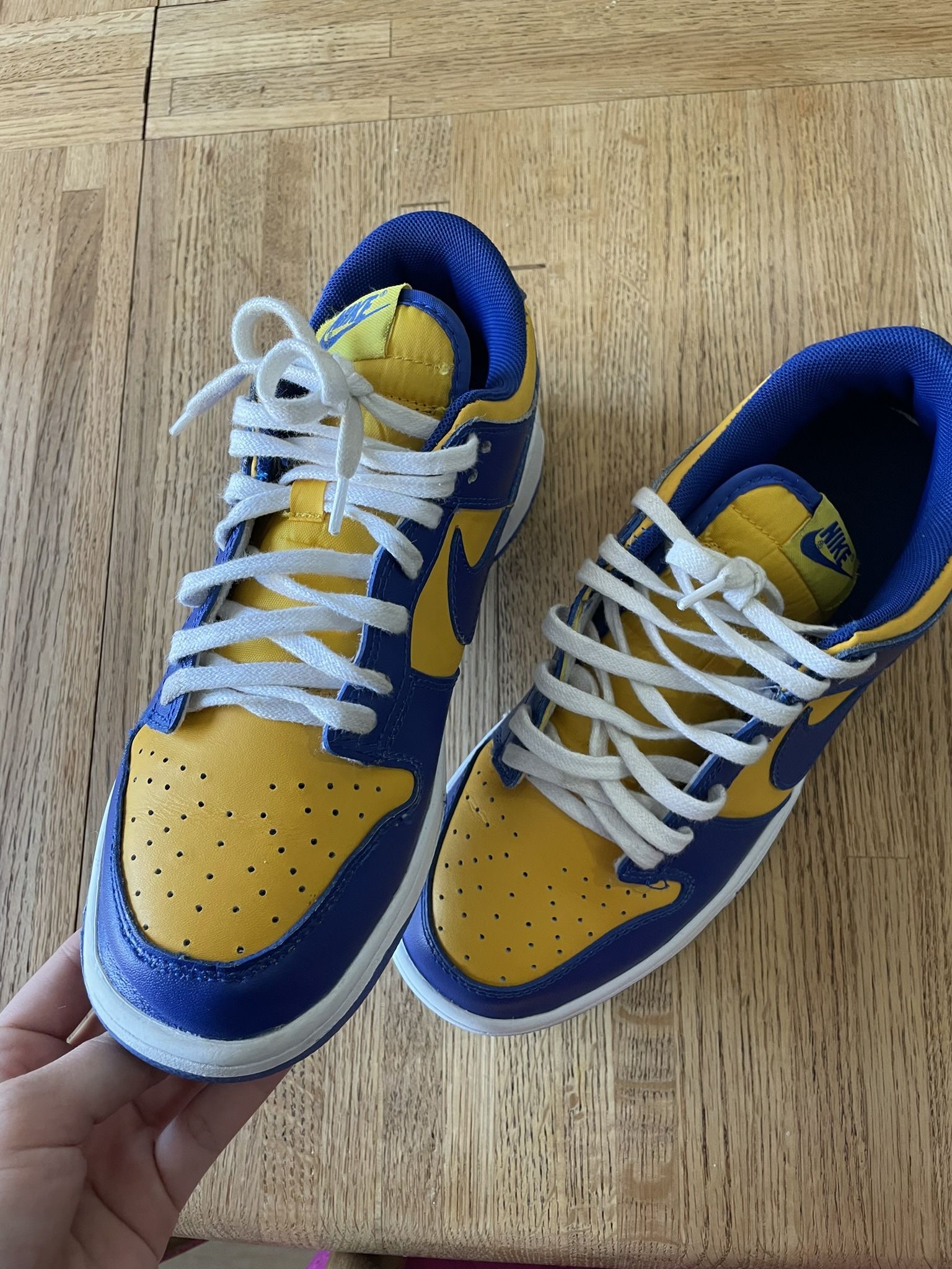 University Blue Gold Dunks Men's Dunk Low Retro Blue Jay