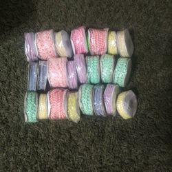 * NEW * PLASTIC BEAD STRANDS NEVER OPENED