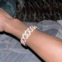VVS Moissanite Cuban Link Bracelet  